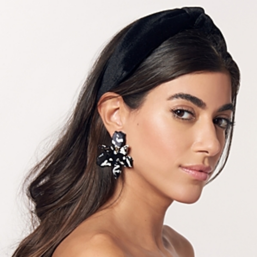 Lele Sadoughi Black Velvet Headband